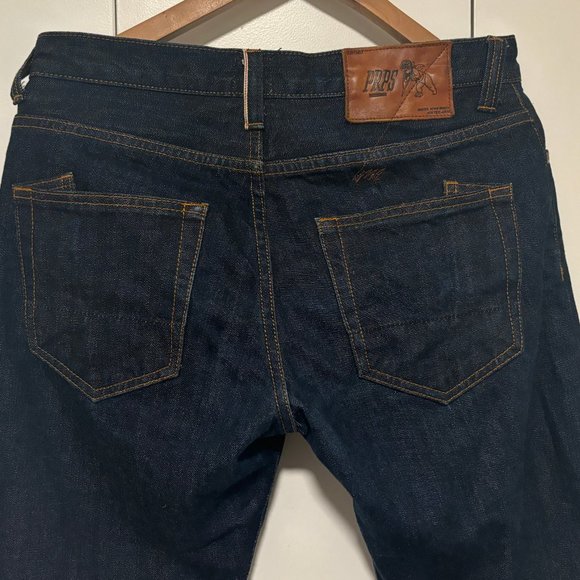 PRPS Indigo Selvedge Denim Button Fly Straight Leg - Picture 7 of 12